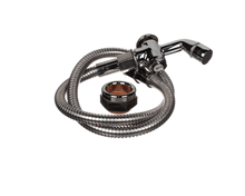 T&S BRASS B-0101-BKF PUSH BUTTON SPRAY VALVE, 36 STAINLESS FLEX HOSE,