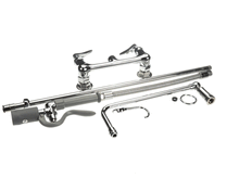T&S BRASS B-0131-C PRE-RINSE, OVERHEAD SWIVEL ARM, WALL MOUNT BASE, 8