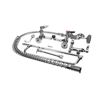 T&S BRASS B-0133-ADF14-B EASYINSTALL PRE-RINSE, SPRING ACTION, 8 WALL MOUN