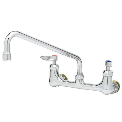 T&S BRASS B-0231-CC-CR 8 C/C DOUBLE PANTRY FAUCET  WALL MOUNT