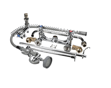 T&S BRASS B-0279 BIG-FLO PRE-RINSE UNIT: 8 WALL MOUNT, ADD-ON-FCT,