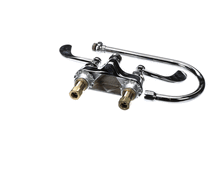 T&S BRASS B-0892-LF12-CR4 4 CENTERSET FAUCET, CERAMAS, 4 WRIST-ACTION HAND