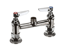 T&S BRASS B-2245-LN SWIVEL BASE FAUCET  DECK MOUNT  6 CENTER