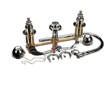 T&S BRASS B-2867-04 MEDICAL FAUCET, DECK MOUNT, CONCEALED BODY, RIGID/