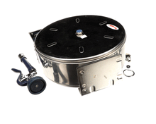 T&S BRASS B-7122-C01 HOSE REEL,ENCLOSED,STAINLESS STEEL,30'HOSE,3/8ID