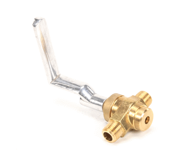 TOWN FOOD SERVICE 226104M 1/2M X 1/2M NPT BRASS GAS VALVE W/ L HDL