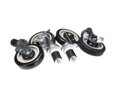 TOWN FOOD SERVICE 250500 CASTERS SET OF 4  5 DIA. (2 W/ & 2 W/O B