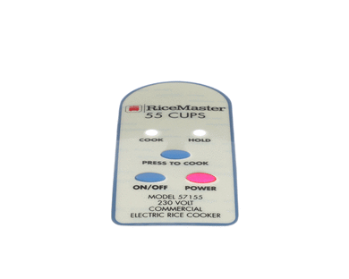 TOWN FOOD SERVICE 57155-L CONTROL HOUSING LABEL