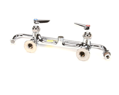 T&S BRASS B-0230-14-CR-SC 8 WALL MOUNT MIXING FAUCET  CV CERAMA CARTRIDGES