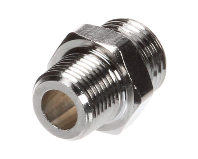 T&S BRASS 053A ADAPTER: 3/8 NPT MALE X 3/4-14UN MALE (PLATED)