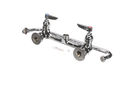 T&S BRASS B-2299 DOUBLE PANTRY FAUCET  WALL MOUNT  8 CENTERS  14