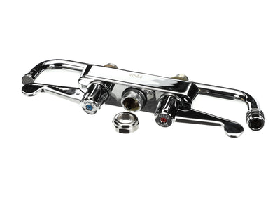 T&S BRASS 5F-4CWX12 EQUIP 4 C/C DECK MOUNT WORKBOARD FCT W/ 12 SWING