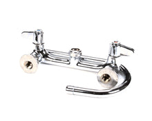T&S BRASS 5F-8WLX05 FAUCET  WALL MOUNT  8 CENTERS  5-1/2 SWIVEL GOOS