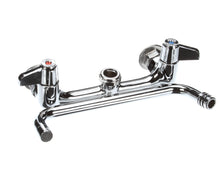 T&S BRASS 5F-8WLX10 FAUCET  WALL MOUNT  8 CENTERS  10 SWING NOZZLE