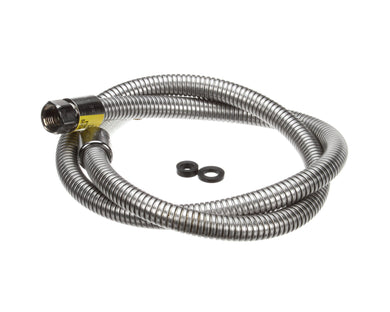 T&S BRASS B-0054-H2A HOSE  54 FLEXIBLE STAINLESS STEEL  LESS HANDLE