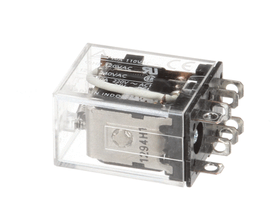 ULTRAFRYER 18A333 RELAY  24V AC DPDT CLEAR (2 PER)