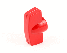 VULCAN HART 00-402957-00002 HANDLE  GAS COCK RED