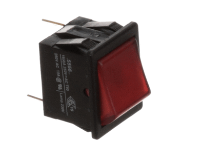 WILBUR CURTIS WC-135 SWITCH  ON/OFF (RED) 220V WRMR