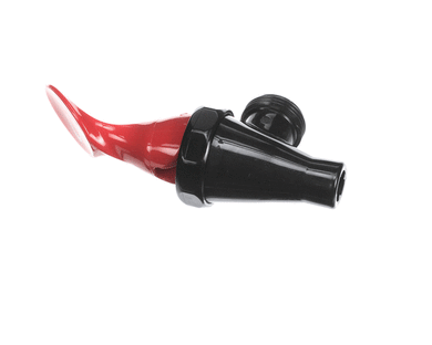 WILBUR CURTIS WC-1803HW FAUCET  IN SPBIN  RED HANDLE