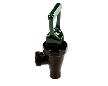 WILBUR CURTIS WC-1841G-CH FAUCET ASSY, GREEN HANDLE PLAS