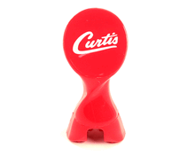 WILBUR CURTIS WC-32005RED HANDLE, FAUCET STYLIZED RED CU