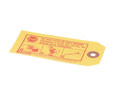 WILBUR CURTIS WC-3817 TAG, CAUTION POWER CORD