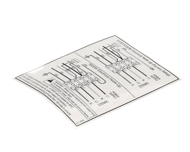 WILBUR CURTIS WC-38302 LABEL, ELECT HOOKUP 5100/5200