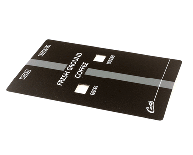 WILBUR CURTIS WC-3892 LABEL, SW PANEL DHG