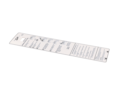WILBUR CURTIS WC-3902 LABEL  INSTRUCTS PANEL CURTIS