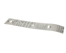 WILBUR CURTIS WC-3903 LABEL, INSTRUCTS PANEL CURTIS