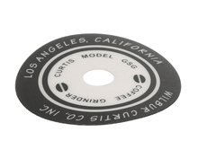 WILBUR CURTIS WC-39046 LABEL, SELECTOR KNOB GSG