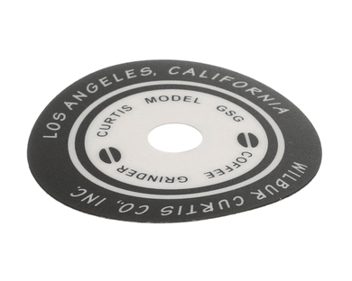WILBUR CURTIS WC-39046 LABEL  SELECTOR KNOB GSG