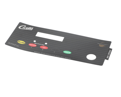 WILBUR CURTIS WC-39364 LABEL  UCM PANEL ALPHA-2GT CUR