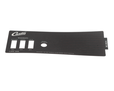 WILBUR CURTIS WC-39374 LABEL  SW PANEL CAF 3 CURTIS