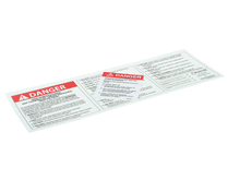 WINSTON PS1318 LABEL DANGER BACKSPLASH USA