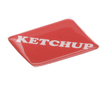 WUNDER-BAR 19-420-0002 DOMED LABEL - KETCHUP