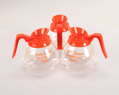 BLOOMFIELD DCF8913O3 DECANTER  W/ ORANGE HANDLE 3PK