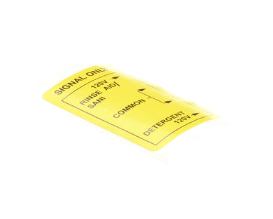 CHAMPION - MOYER DIEBEL 112296 LABEL DETERGENT/RINSE SIGNALT