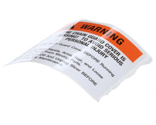 GLOBE 967-3 CHAIN WARNING LABEL