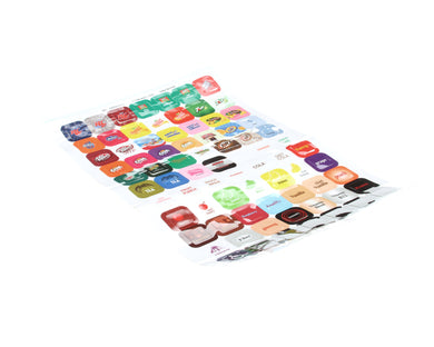 MULTIPLEX 020003960 LABEL SHEET ADA SET
