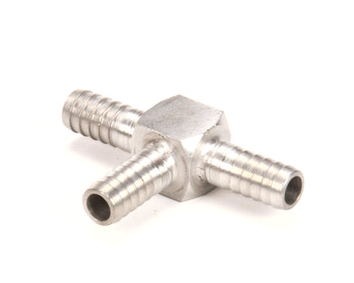 MULTIPLEX 7007 TEE 3/8 BARB SS