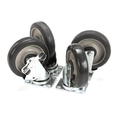 TRI-STAR MANUFACTURING 315410 KIT;4 PLATE CASTERS 2/W BRAKE