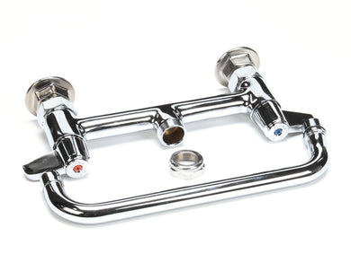 T&S BRASS 5F-8DLX10 FAUCET 8 CENTERS DECK MOUNT 10 SPOUT