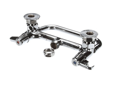 T&S BRASS 5F-8WLX08 FAUCET  WALL MOUNT  8 CENTERS  8 SWING NOZZLE