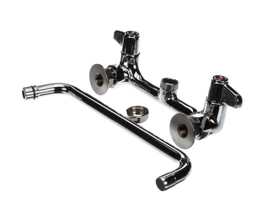 T&S BRASS 5F-8WLX12 FAUCET  WALL MOUNT  8 CENTERS