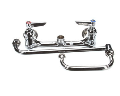 T&S BRASS B-0265 DOUBLE PANTRY FAUCET WALL MOUNT 8C/C 18 DOUBLE J