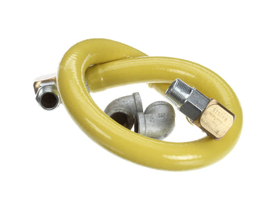 T&S BRASS HG-2D-36S GAS HOSE  FREE SPIN FITTINGS