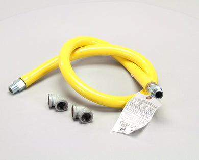 T&S BRASS HG-2D-60 GAS HOSE  FREE SPIN FITTINGS  3/4 NPT  60 LONG