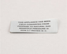 VULCAN HART  VH00-421727-00003 PLATE,PROPANE TO NATURAL GAS